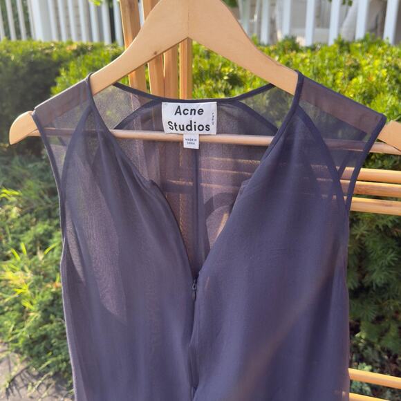 Acne Studios Twist LT Silk Dress — Size EU 34 / US 4 - Picture 1 of 8